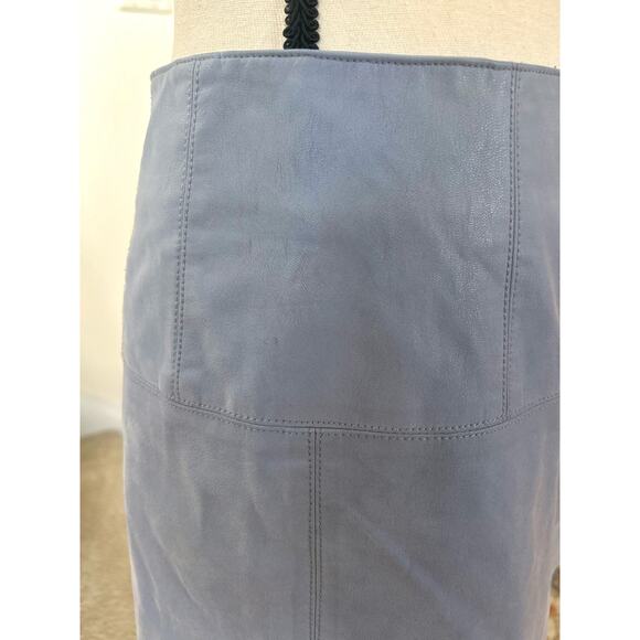 Free People Periwinkle Blue Faux Suede Mini Skirt - Picture 5 of 10